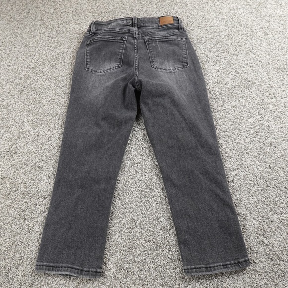 Judy Blue Jeans Womens 3 Black Denim Pants Trouser Mid Rise Skinny Capri Stretch - Picture 9 of 12